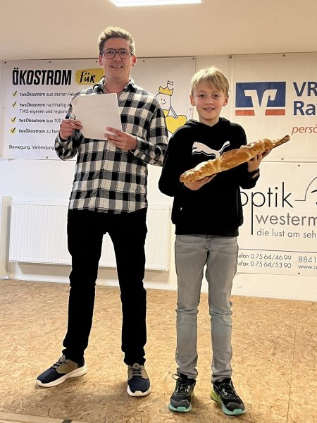 Sieger in der Disziplin Jugend aufgelegt beim Nikolausschießen 2025